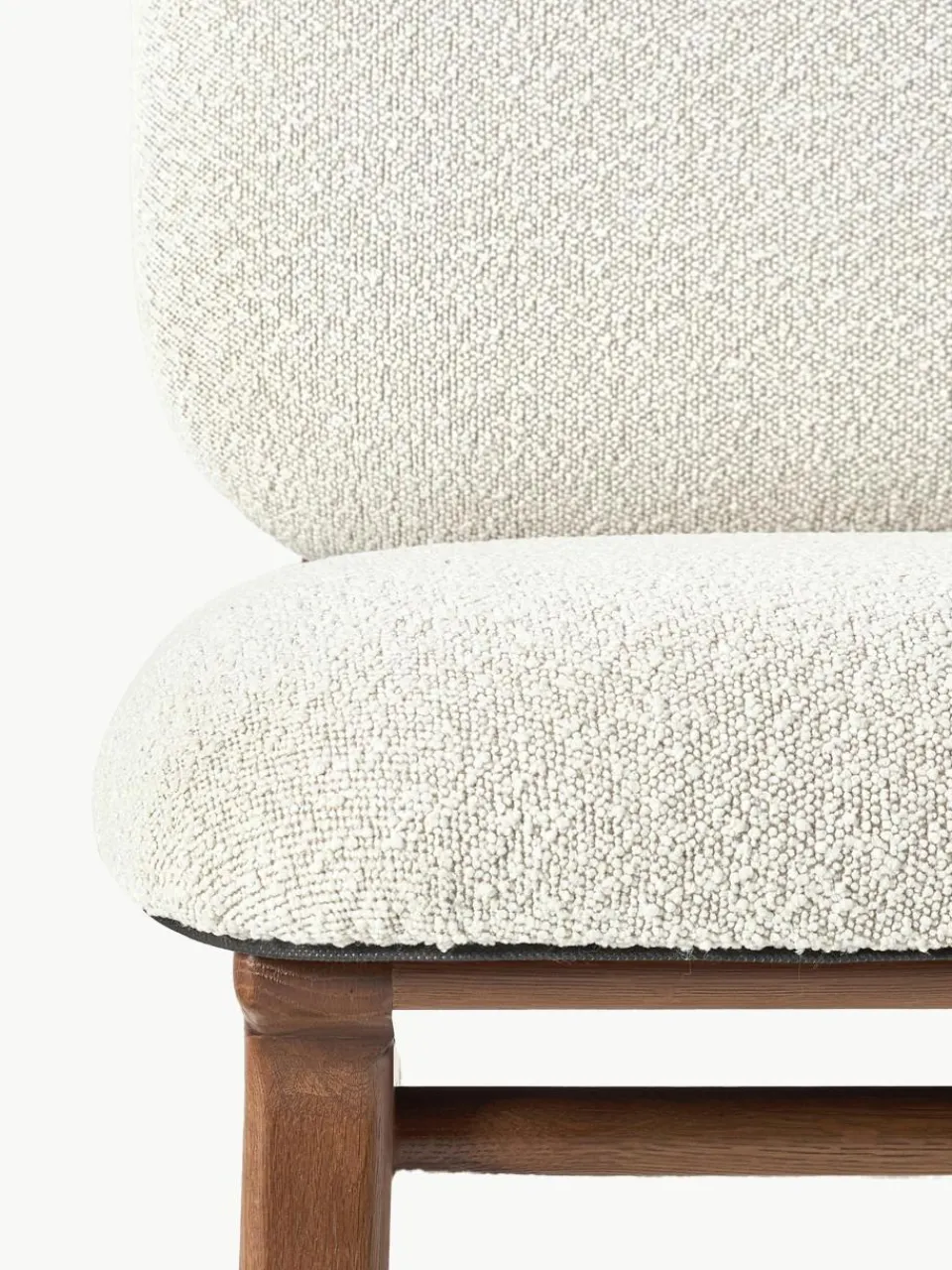 Bouclé loungefauteuil Shenay^Westwing Collection Best