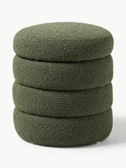 Bouclé poef Alto met opbergruimte^Westwing Collection Online