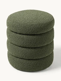 Bouclé poef Alto met opbergruimte^Westwing Collection Online
