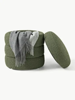 Bouclé poef Alto met opbergruimte^Westwing Collection Online