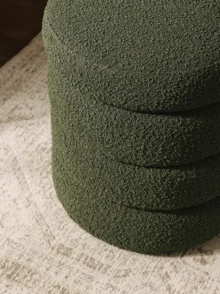 Bouclé poef Alto met opbergruimte^Westwing Collection Online