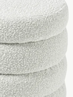 Bouclé poef Alto met opbergruimte^Westwing Collection Outlet