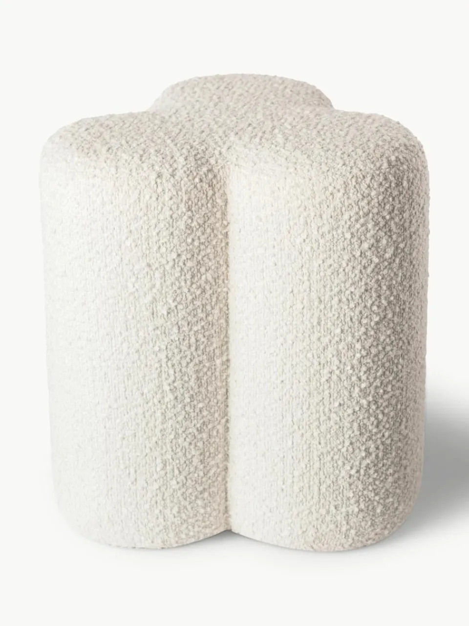 Bouclé poef Clover^Pols Potten Sale