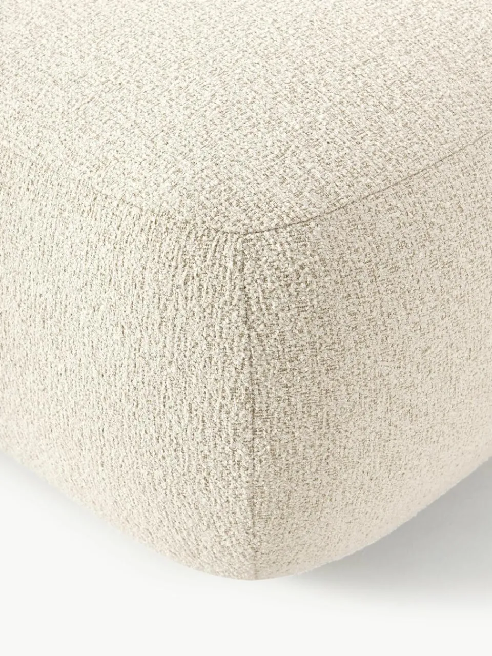 Bouclé poef Sofia^Westwing Collection New