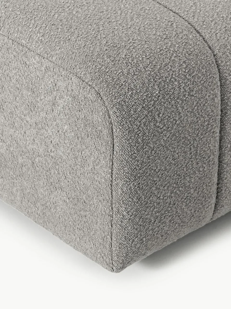 Bouclé voetenbank Lena^Westwing Collection Clearance