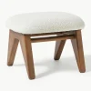 Bouclé zitkruk Shenay^Westwing Collection New