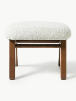 Bouclé zitkruk Shenay^Westwing Collection New