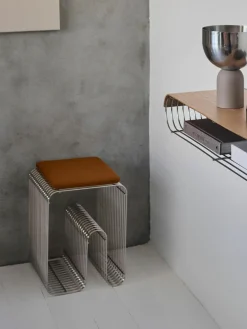 Bouclé zitkussen Curva voor krukjes^AYTM Discount