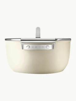 Braadpan 50's Style met deksel en antiaanbaklaag^Smeg Outlet