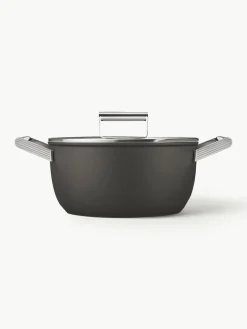 Braadpan 50's Style met deksel en antiaanbaklaag^Smeg Best