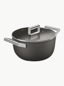 Braadpan 50's Style met deksel en antiaanbaklaag^Smeg Best