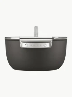 Braadpan 50's Style met deksel en antiaanbaklaag^Smeg Best