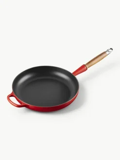 Braadpan Signature Collection uit gietijzer met houten handvat^LE CREUSET Best
