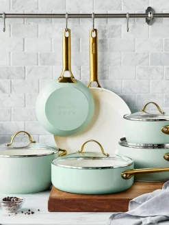 Braadpannen Padova met antiaanbaklaag, set van 2^GreenPan Sale