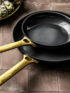 Braadpannen Padova met antiaanbaklaag, set van 2^GreenPan Outlet