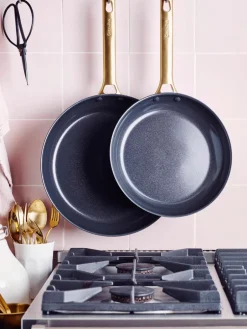 Braadpannen Padova met antiaanbaklaag, set van 2^GreenPan Outlet