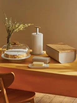 Broodtrommel Mattina met bamboehouten deksel^ALESSI Discount