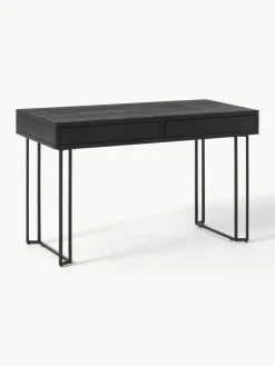 Bureau Luca van mangohout met lades^Westwing Collection Fashion