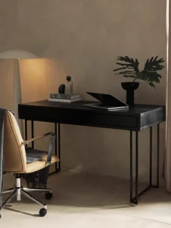 Bureau Luca van mangohout met lades^Westwing Collection Fashion