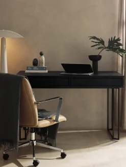 Bureau Luca van mangohout met lades^Westwing Collection Fashion