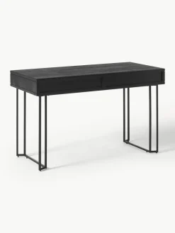 Bureau Luca van mangohout met lades^Westwing Collection Fashion