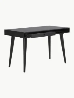 Bureau Tova van massief hout met lades^Westwing Collection Best