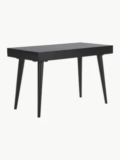 Bureau Tova van massief hout met lades^Westwing Collection Best