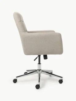 Bureaustoel Benson met armleuning, in hoogte verstelbaar^Westwing Collection Hot