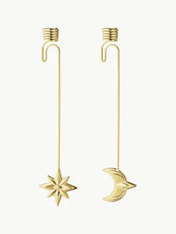 CC kandelaars in 18k goud, set van 2^GEORG JENSEN Hot