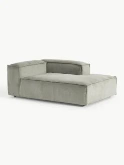 Chaise longue hoekmodule Lennon van corduroy^Westwing Collection Best