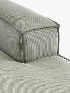 Chaise longue hoekmodule Lennon van corduroy^Westwing Collection Best
