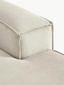 Chaise longue hoekmodule Lennon van corduroy^Westwing Collection Clearance