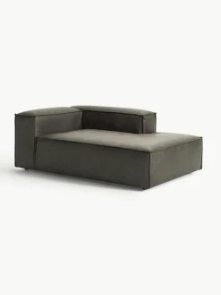 Chaise longue hoekmodule Lennon van gerecycled leer^Westwing Collection Sale