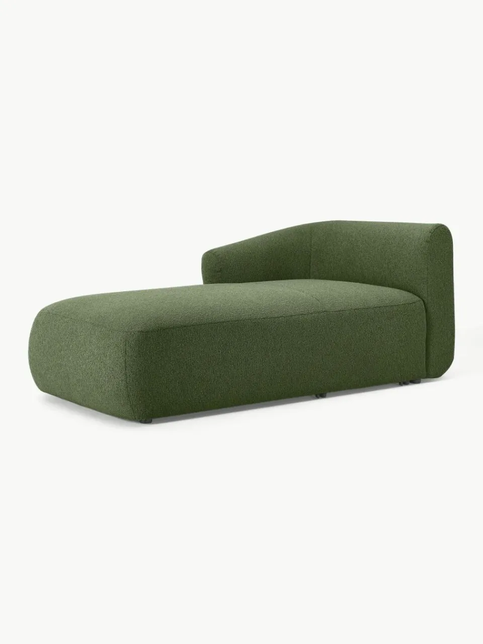 Chaise longue hoekmodule Sofia uit bouclé^Westwing Collection New