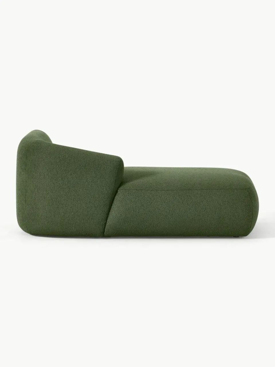 Chaise longue hoekmodule Sofia uit bouclé^Westwing Collection New