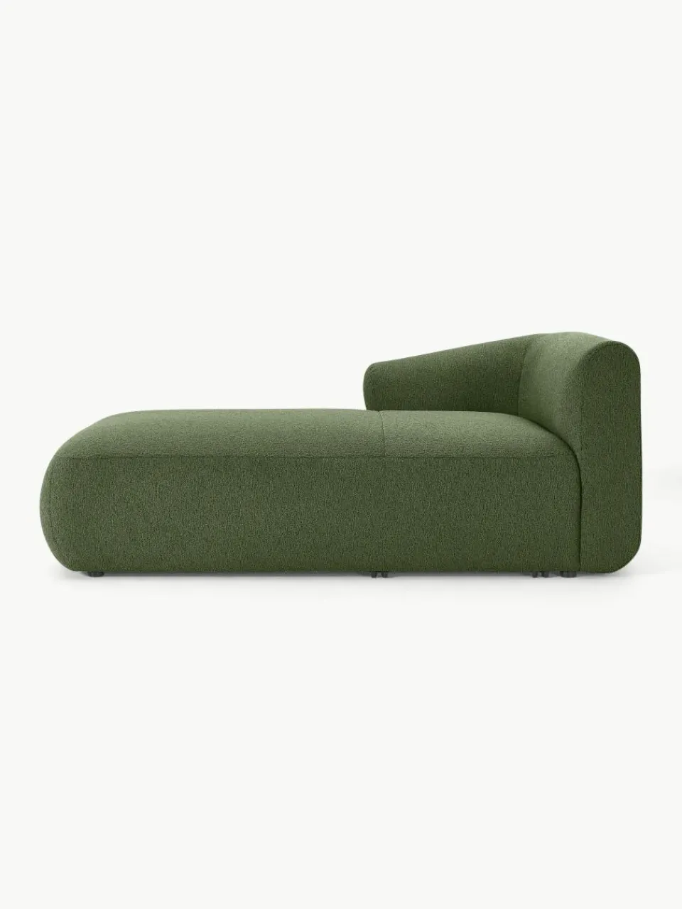 Chaise longue hoekmodule Sofia uit bouclé^Westwing Collection New