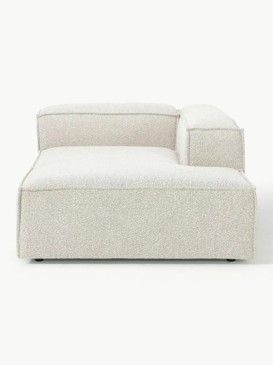 Chaise longue hoekmodule Lennon van bouclé^Westwing Collection Outlet