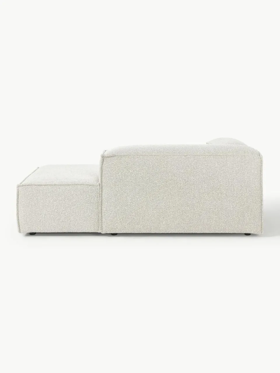 Chaise longue hoekmodule Lennon van bouclé^Westwing Collection Outlet