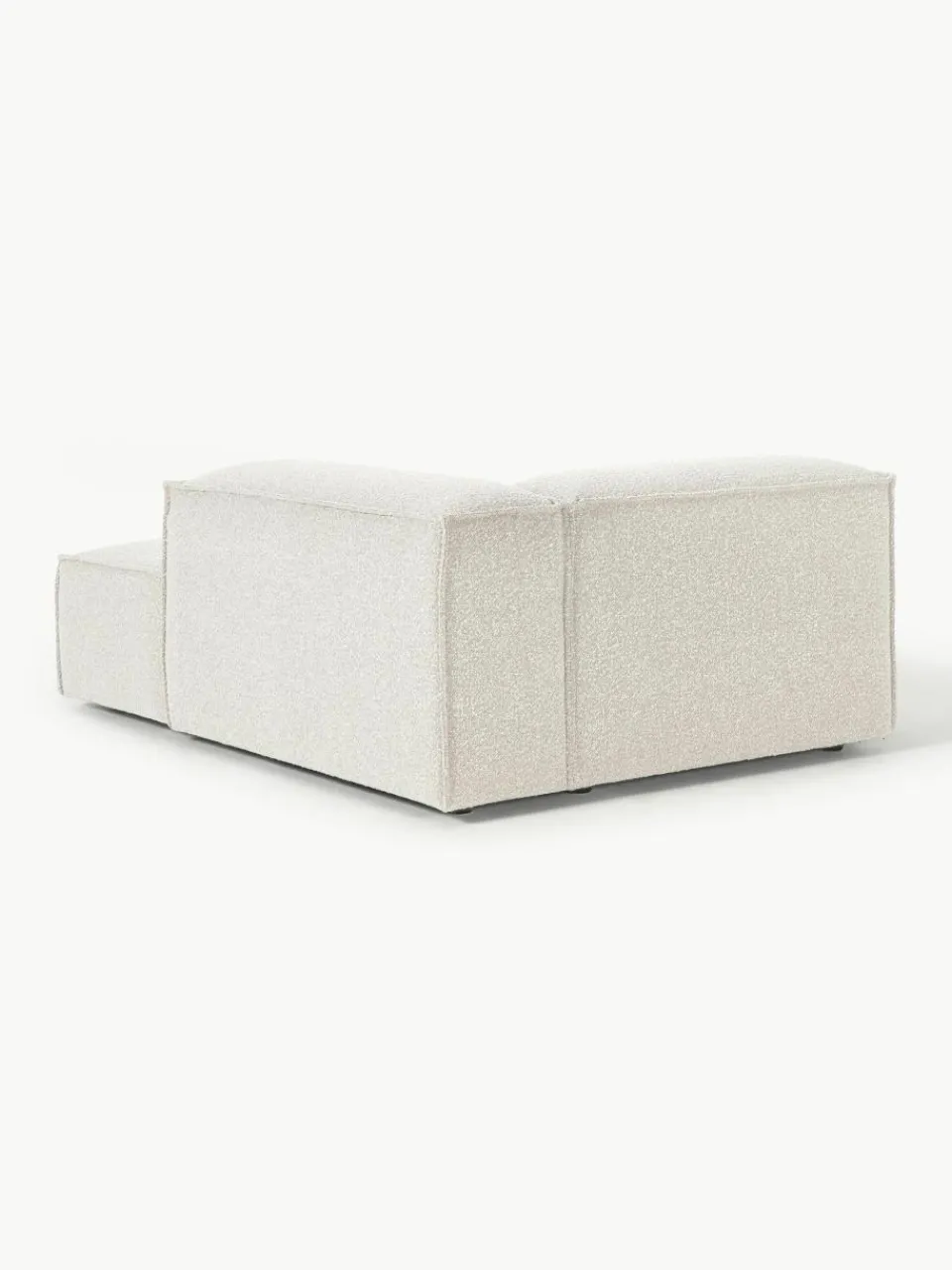 Chaise longue hoekmodule Lennon van bouclé^Westwing Collection Outlet