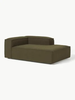 Chaise longue hoekmodule Lennon uit bouclé^Westwing Collection Best
