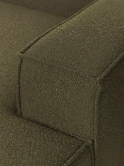 Chaise longue hoekmodule Lennon uit bouclé^Westwing Collection Best