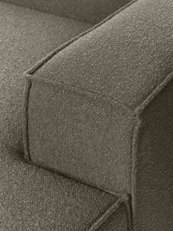 Chaise longue hoekmodule Lennon uit bouclé^Westwing Collection Outlet