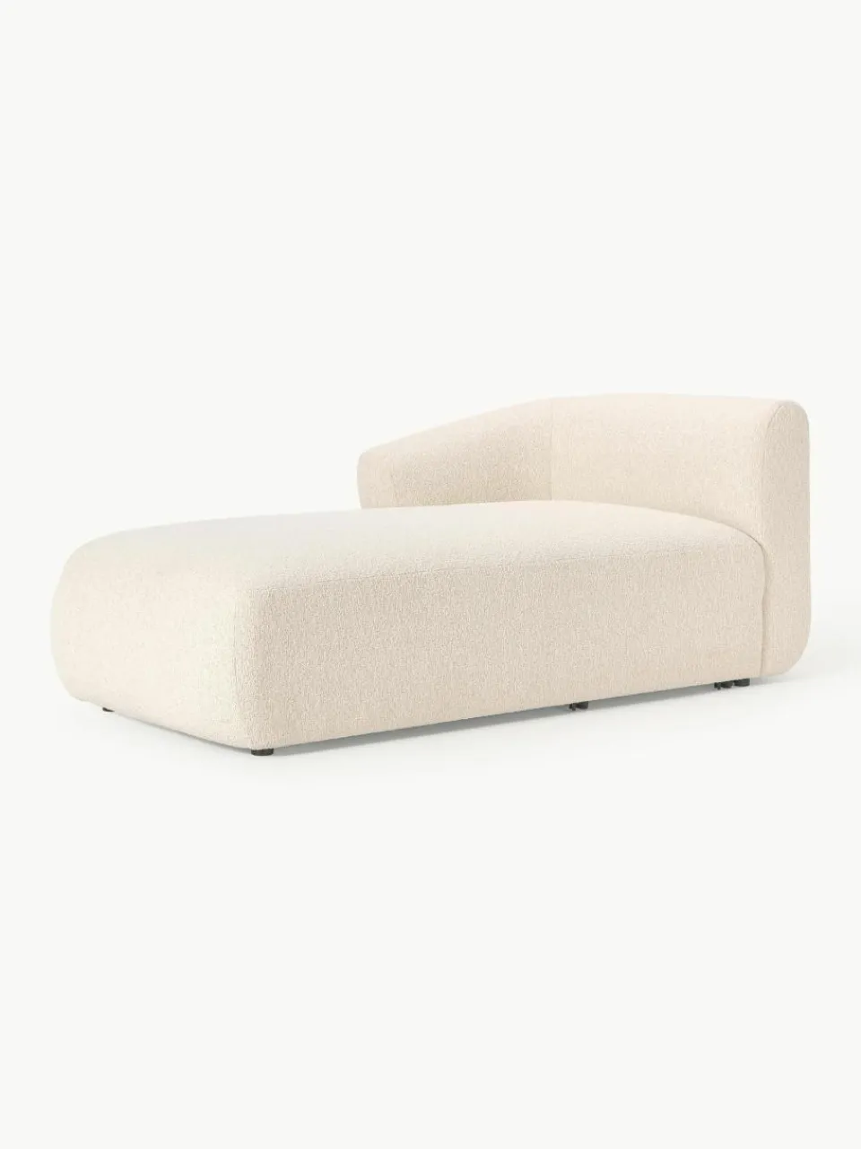 Chaise longue hoekmodule Sofia uit bouclé^Westwing Collection Discount