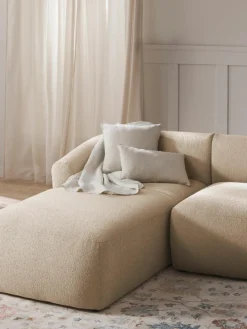 Chaise longue hoekmodule Sofia uit bouclé^Westwing Collection Discount