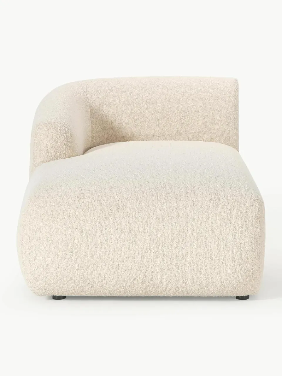 Chaise longue hoekmodule Sofia uit bouclé^Westwing Collection Discount