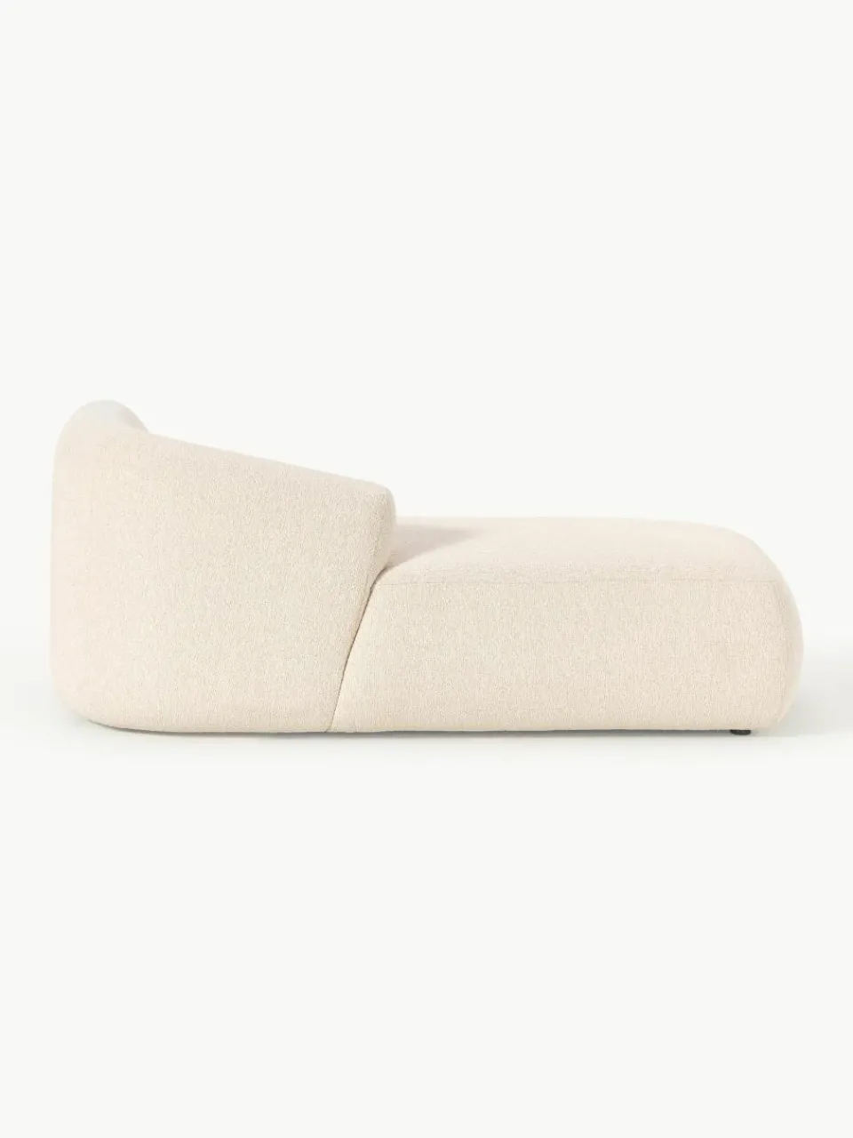 Chaise longue hoekmodule Sofia uit bouclé^Westwing Collection Discount