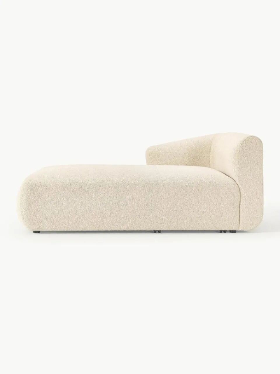 Chaise longue hoekmodule Sofia uit bouclé^Westwing Collection Discount