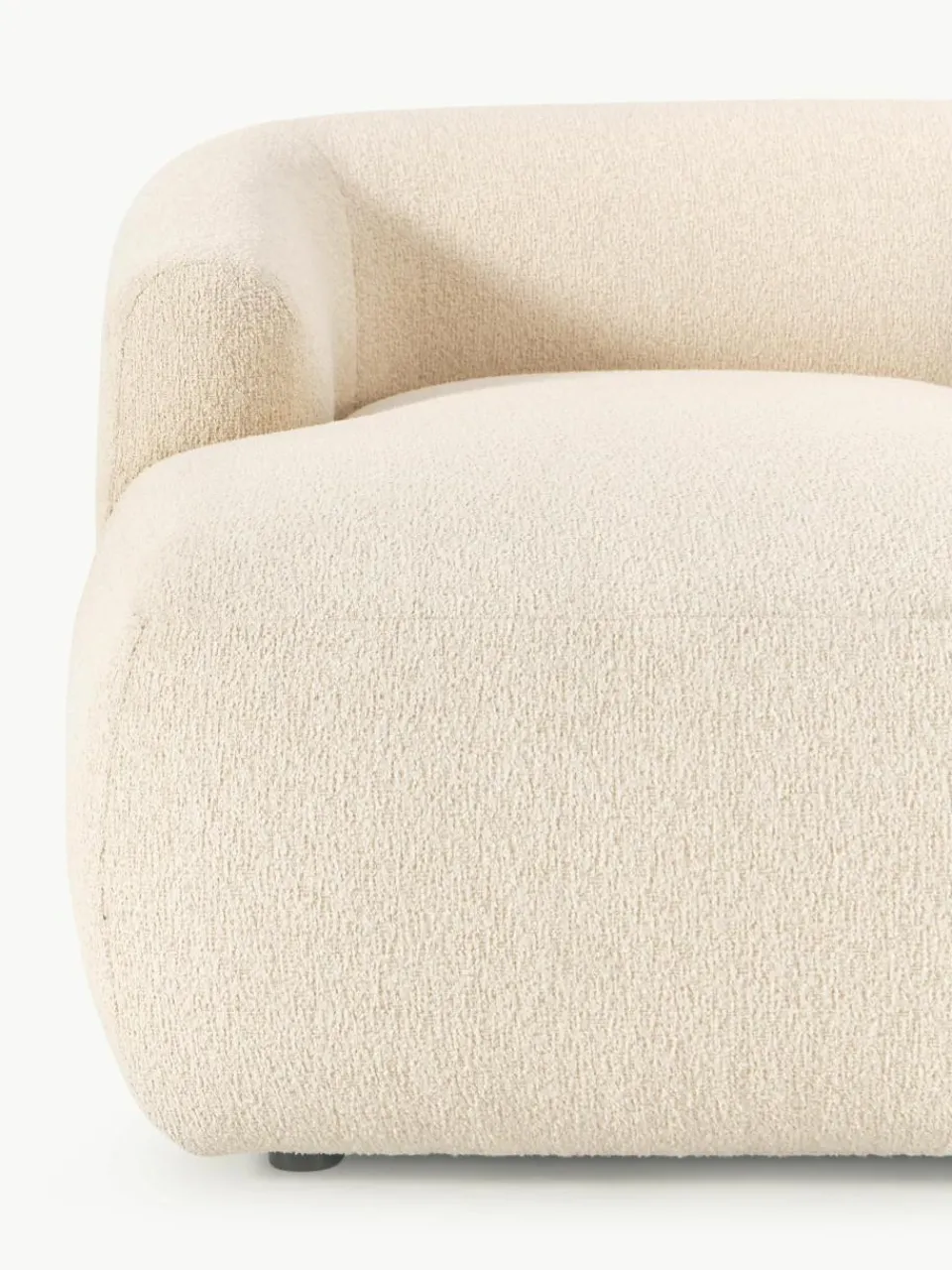 Chaise longue hoekmodule Sofia uit bouclé^Westwing Collection Discount