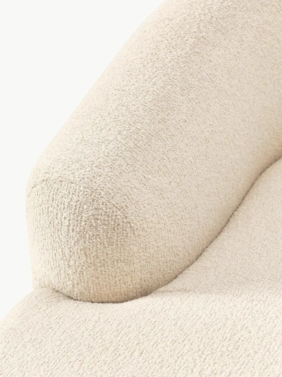 Chaise longue hoekmodule Sofia uit bouclé^Westwing Collection Discount