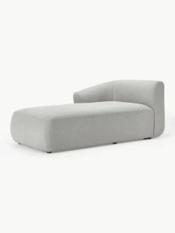 Chaise longue hoekmodule Sofia uit bouclé^Westwing Collection Outlet